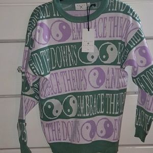 Ying and yang sweater